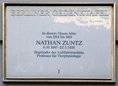 Ansicht Gedenktafel Nathan Zuntz