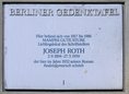 Ansicht Gedenktafel Mampes Gute Stube und Joseph Roth