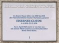 Ansicht Gedenktafel Eiserner Gustav (Gustav Hartmann) - 1990
