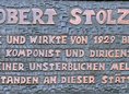 Ansicht Gedenktafel Robert Stolz