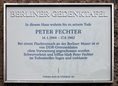 Ansicht Gedenktafel Peter Fechter