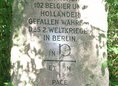 Ansicht Gedenktafel Belgische und niederländische …