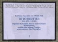 Ansicht Gedenktafel Otto Reutter