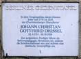 Ansicht Gedenktafel Johann Christian Gottfried Dressel - 1989
