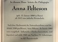 Ansicht Gedenktafel Anna Pelteson - 2009