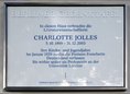 Ansicht Gedenktafel Charlotte Jolles - 2014