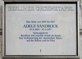 Ansicht Gedenktafel Adele Sandrock - 1989
