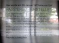 Ansicht Gedenktafel Passierscheinstelle