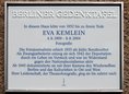 Ansicht Gedenktafel Eva Kemlein - 2014