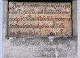 Ansicht Gedenktafel Grundstein eines Wohnhauses - 1913