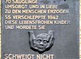 Ansicht Gedenktafel Jüdisches Säuglings- und Kinderheim … - 1968