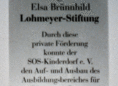 Ansicht Gedenktafel SOS-Berufsausbildungszentrum - 2003
