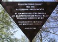 Ansicht Gedenktafel Erinnern für die Zukunft