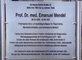 Ansicht Gedenktafel Emanuel Mendel - 2003
