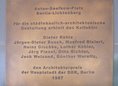 Ansicht Gedenktafel Anton-Saefkow-Platz - 1987