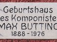 Ansicht Gedenktafel Max Butting