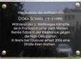 Ansicht Gedenktafel Dora Schaul - 2009
