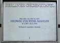 Ansicht Gedenktafel Hedwig Courths-Mahler - 1988