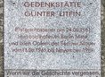 Ansicht Gedenktafel Günter Litfin