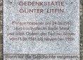 Ansicht Gedenktafel Günter Litfin