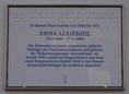 Ansicht Gedenktafel Erna Lugebiel - 2021