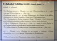 Ansicht Gedenktafel U-Bahnhof Schillingstraße