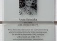 Ansicht Gedenktafel Anna Reinicke - 2019