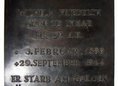 Ansicht Gedenktafel Wilhelm Friedrich Graf zu Lynar - 1984