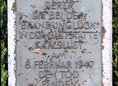 Ansicht Gedenktafel Brandunglück in der Gaststätte "Karlslust"