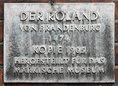 Ansicht Gedenktafel Roland von Brandenburg