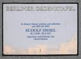 Ansicht Gedenktafel Rudolf Diesel