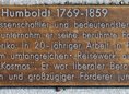 Ansicht Gedenktafel Alexander von Humboldt / Wilhelm von … - 1997