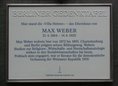 Ansicht Gedenktafel Max Weber - 2020