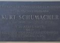 Ansicht Gedenktafel Kurt Schumacher