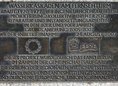 Ansicht Gedenktafel Wasserkaskaden am Fernsehturm