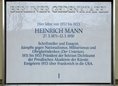 Ansicht Gedenktafel Heinrich Mann - 1989
