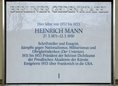 Ansicht Gedenktafel Heinrich Mann - 1989
