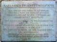 Ansicht Gedenktafel Karl-Marx-Erinnerungsstätte - 1964