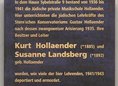 Ansicht Gedenktafel Jüdische private Musikschule Hollaender - 1992