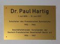 Ansicht Gedenktafel Paul Hartig
