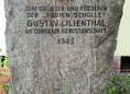 Ansicht Gedenktafel Gustav Lilienthal
