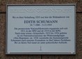 Ansicht Gedenktafel Edith Schumann - 2023