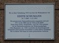Ansicht Gedenktafel Edith Schumann - 2023
