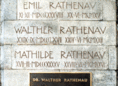 Ansicht Gedenktafel Walther Rathenau - 1962