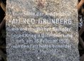 Ansicht Gedenktafel Alfred Grünberg