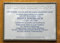 Ansicht Gedenktafel Heinz Knobloch - 2013