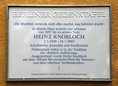 Ansicht Gedenktafel Heinz Knobloch - 2013