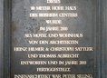 Ansicht Gedenktafel Beisheim-Center - 2003