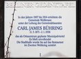 Ansicht Gedenktafel Carl James Bühring - 1995