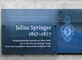 Ansicht Gedenktafel Julius Springer (Springer-Verlag)